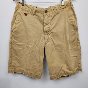 Abercrombie Fitch AF Shorts Mens 32 Khaki‎ Drawstring